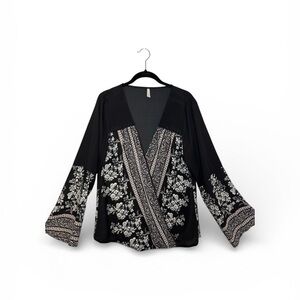 Floral Black Women's Top